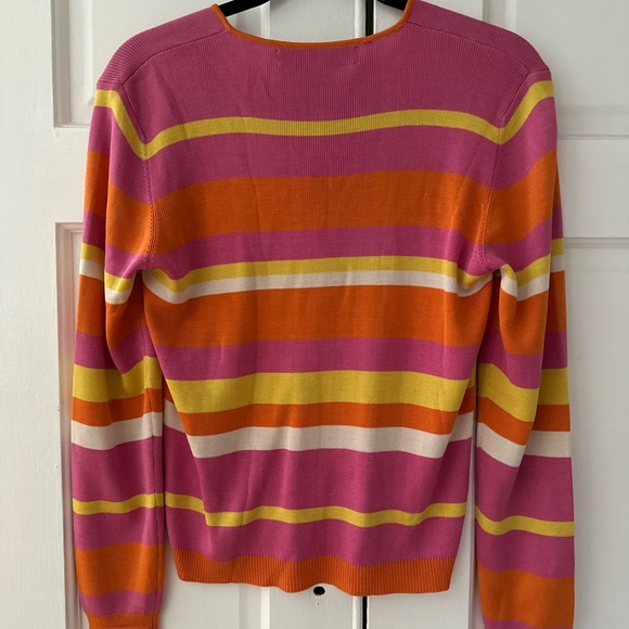 Adrienne Vittadini  Striped Sweater Size M - Picture 3 of 6